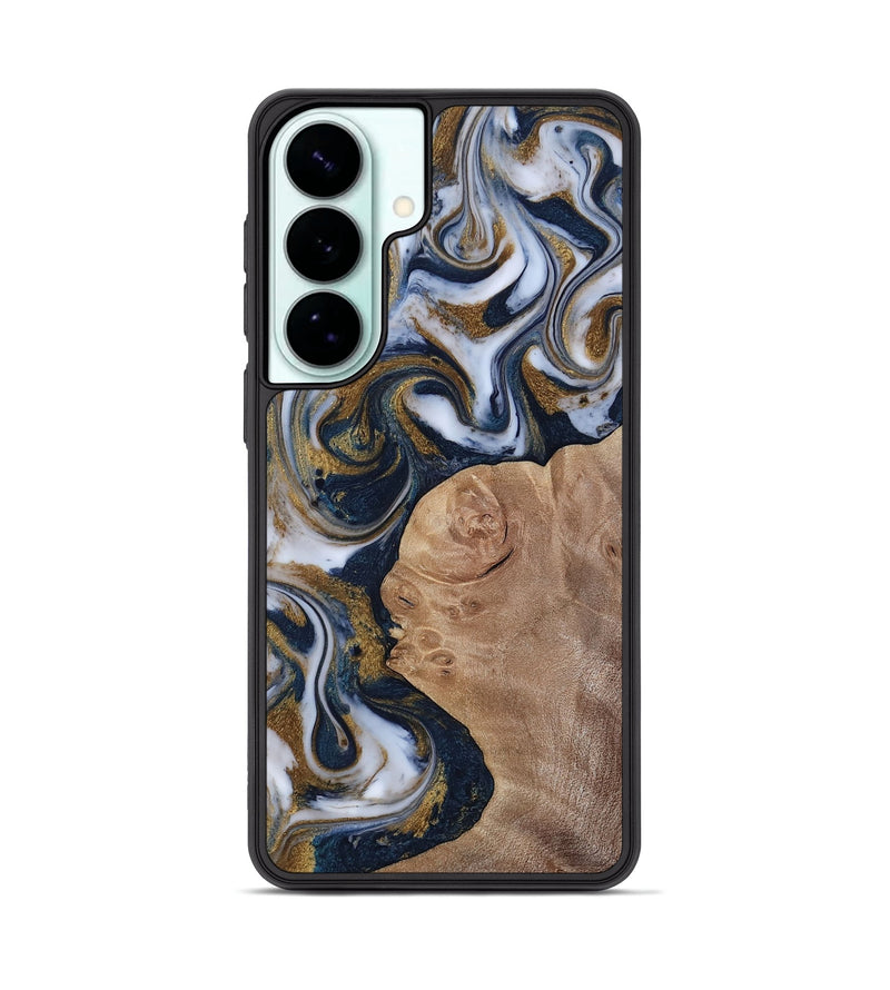 Galaxy S26 Plus Wood Phone Case - Keilani (Teal & Gold, 817276)