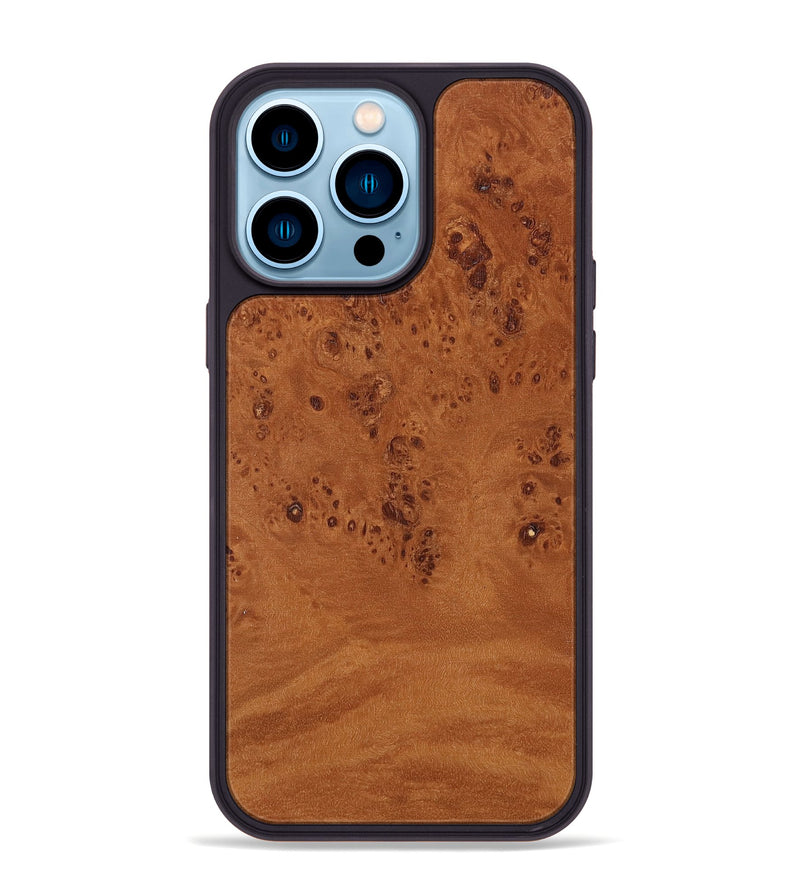 iPhone 14 Pro Max Wood Phone Case - Isabela (Wood Burl, 817285)