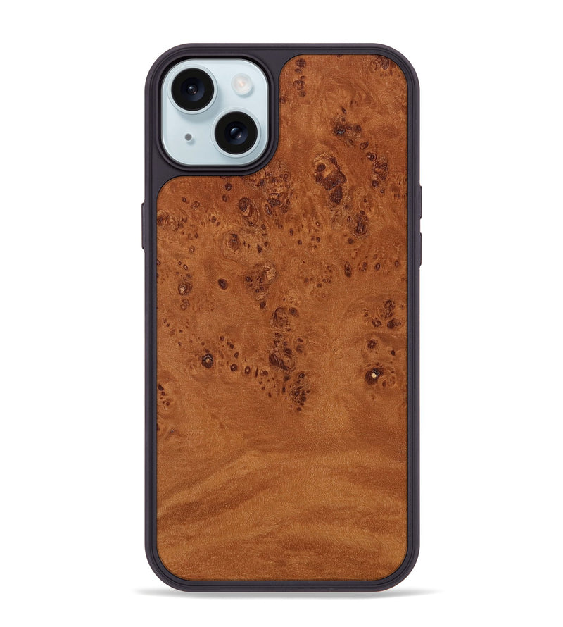iPhone 15 Plus Wood Phone Case - Isabela (Wood Burl, 817285)