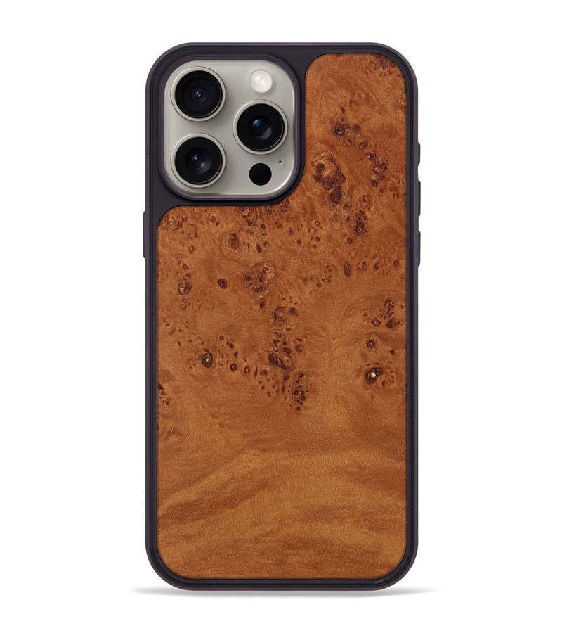 iPhone 15 Pro Max Wood Phone Case - Isabela (Wood Burl, 817285)
