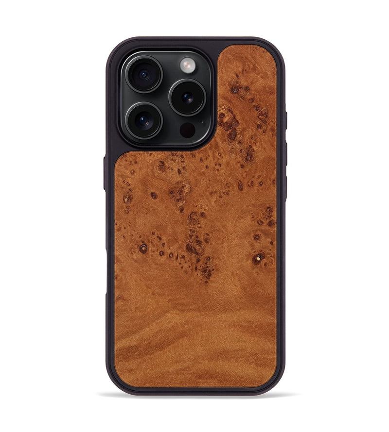 iPhone 16 Pro Wood Phone Case - Isabela (Wood Burl, 817285)