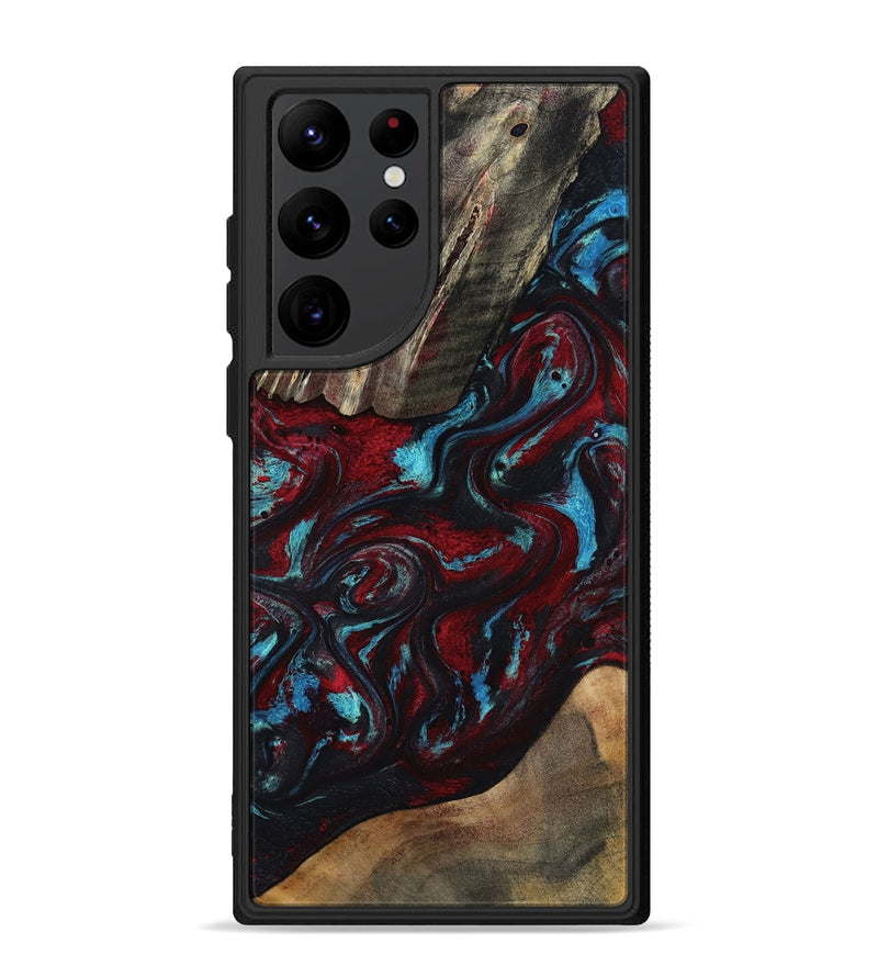 Galaxy S22 Ultra Wood Phone Case - Jordan (Red, 817291)