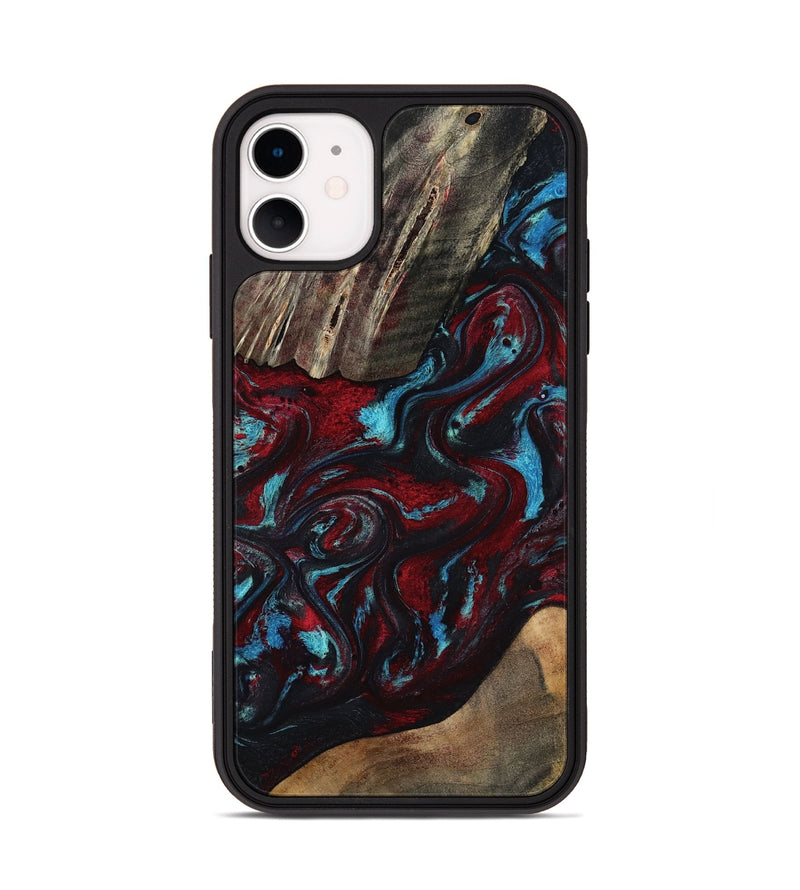 iPhone 11 Wood Phone Case - Jordan (Red, 817291)