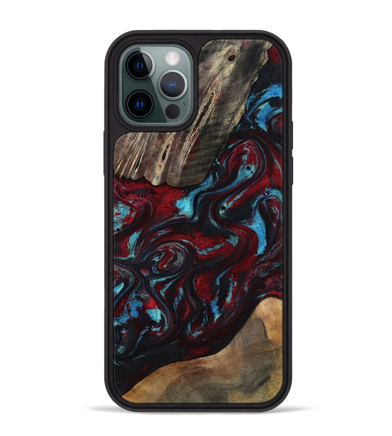 iPhone 12 Pro Max Wood Phone Case - Jordan (Red, 817291)