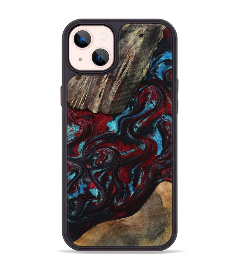 iPhone 14 Plus Wood Phone Case - Jordan (Red, 817291)