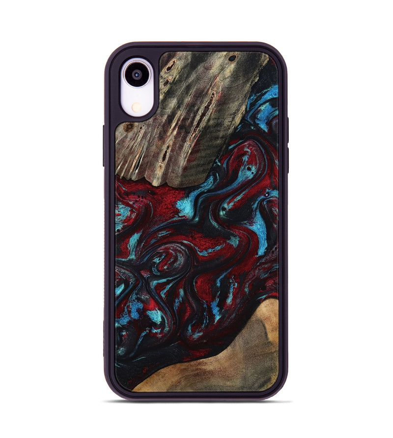 iPhone Xr Wood Phone Case - Jordan (Red, 817291)