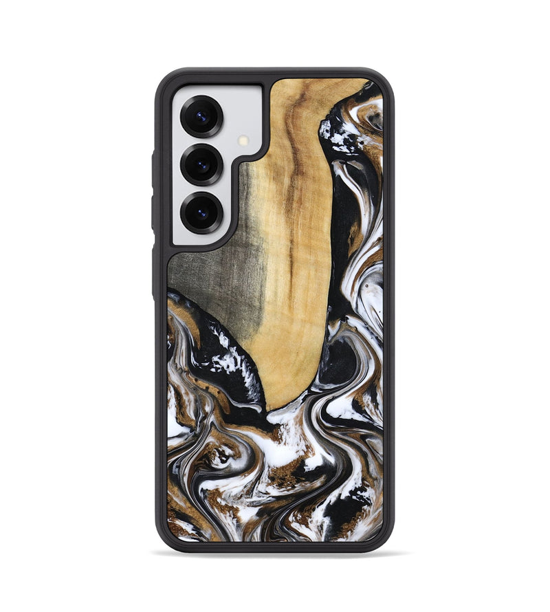 Galaxy S25 Wood Phone Case - Bristol (Black & White, 817292)