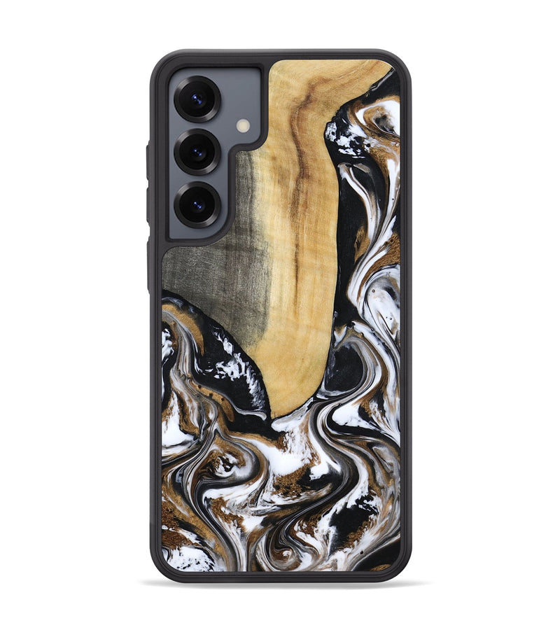 Galaxy S25 Plus Wood Phone Case - Bristol (Black & White, 817292)