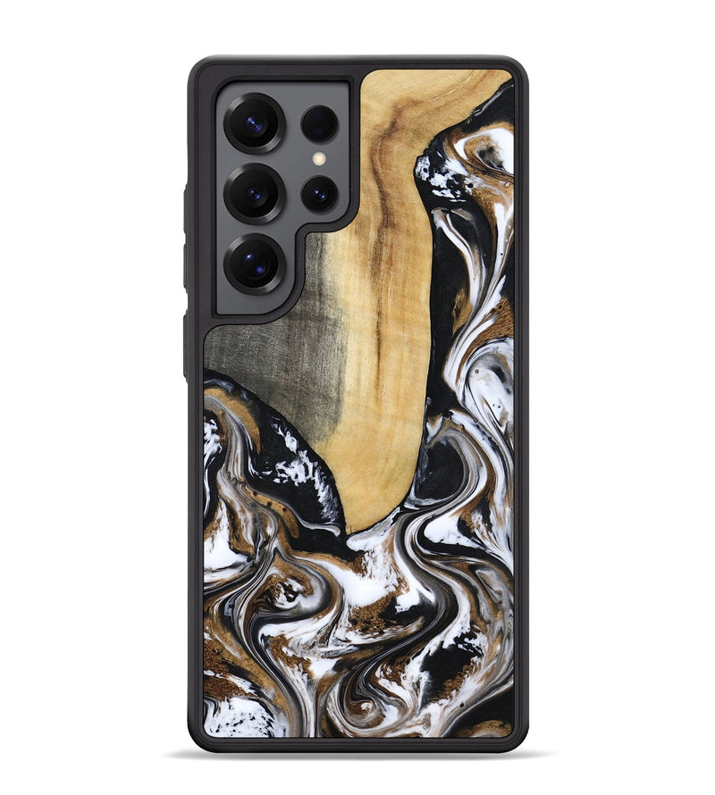 Galaxy S25 Ultra Wood Phone Case - Bristol (Black & White, 817292)