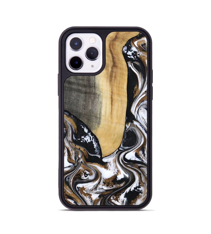 iPhone 11 Pro Wood Phone Case - Bristol (Black & White, 817292)