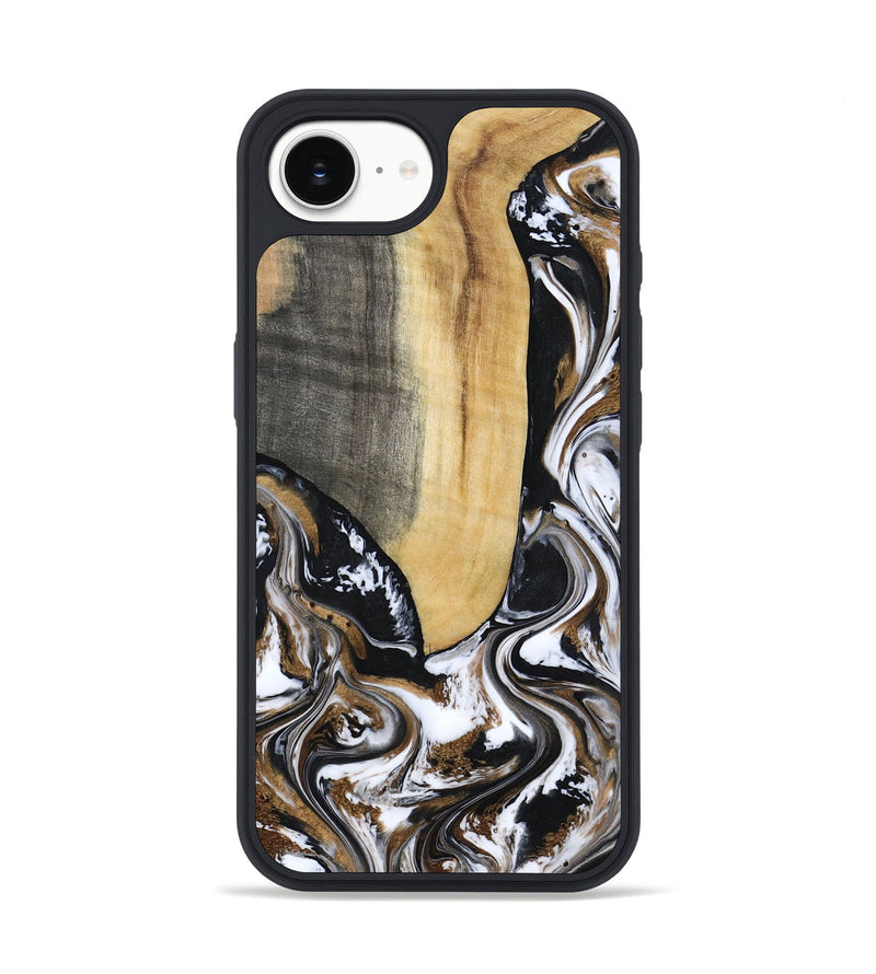 iPhone 16e Wood Phone Case - Bristol (Black & White, 817292)