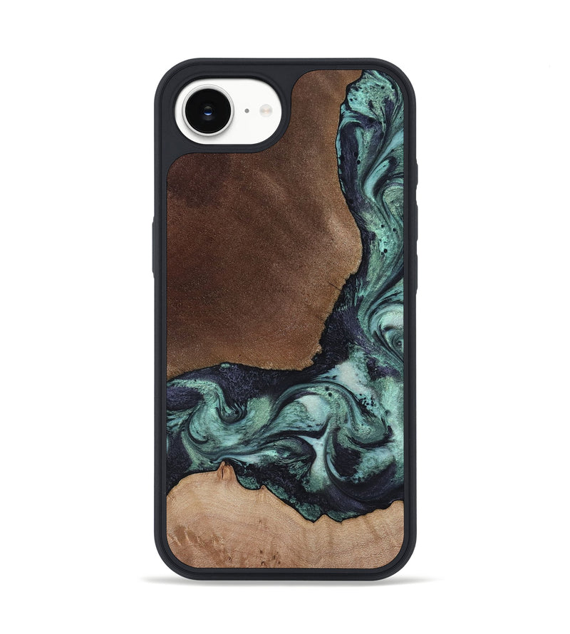 iPhone 16e Wood Phone Case - Tanika (Green, 817311)