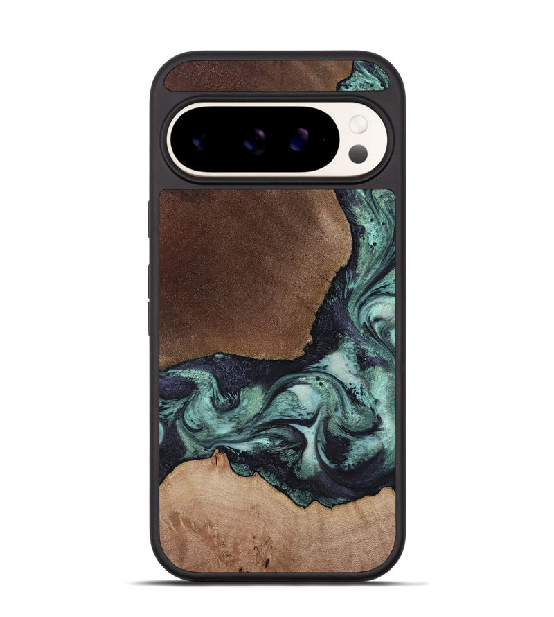 Pixel 9 Wood Phone Case - Tanika (Green, 817311)