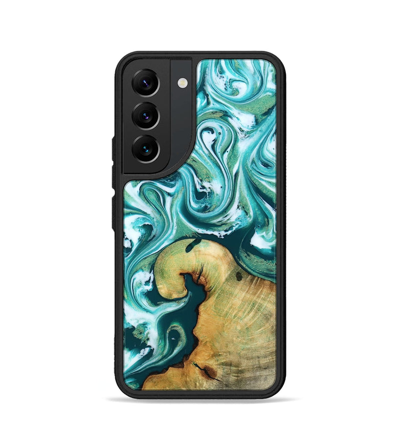 Galaxy S22 Wood Phone Case - Ettie (Green, 817313)