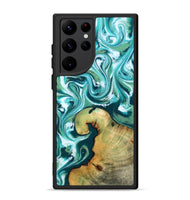 Galaxy S22 Ultra Wood Phone Case - Ettie (Green, 817313)
