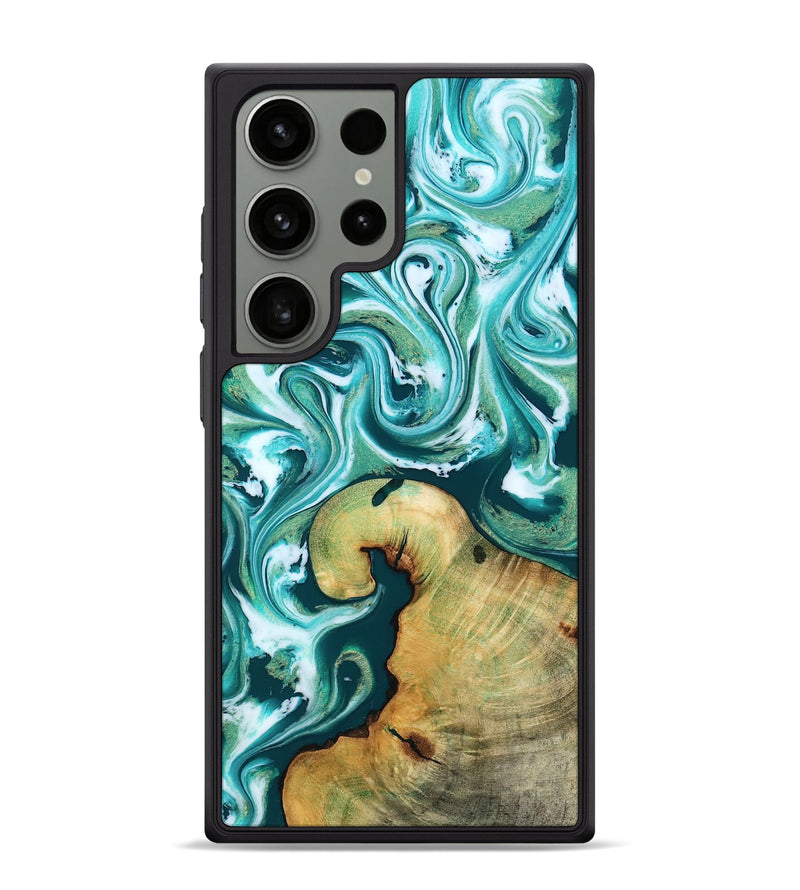 Galaxy S24 Ultra Wood Phone Case - Ettie (Green, 817313)