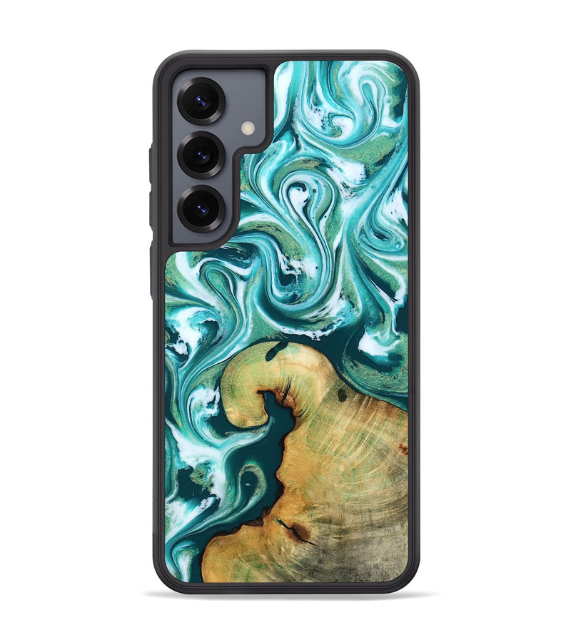 Galaxy S25 Plus Wood Phone Case - Ettie (Green, 817313)
