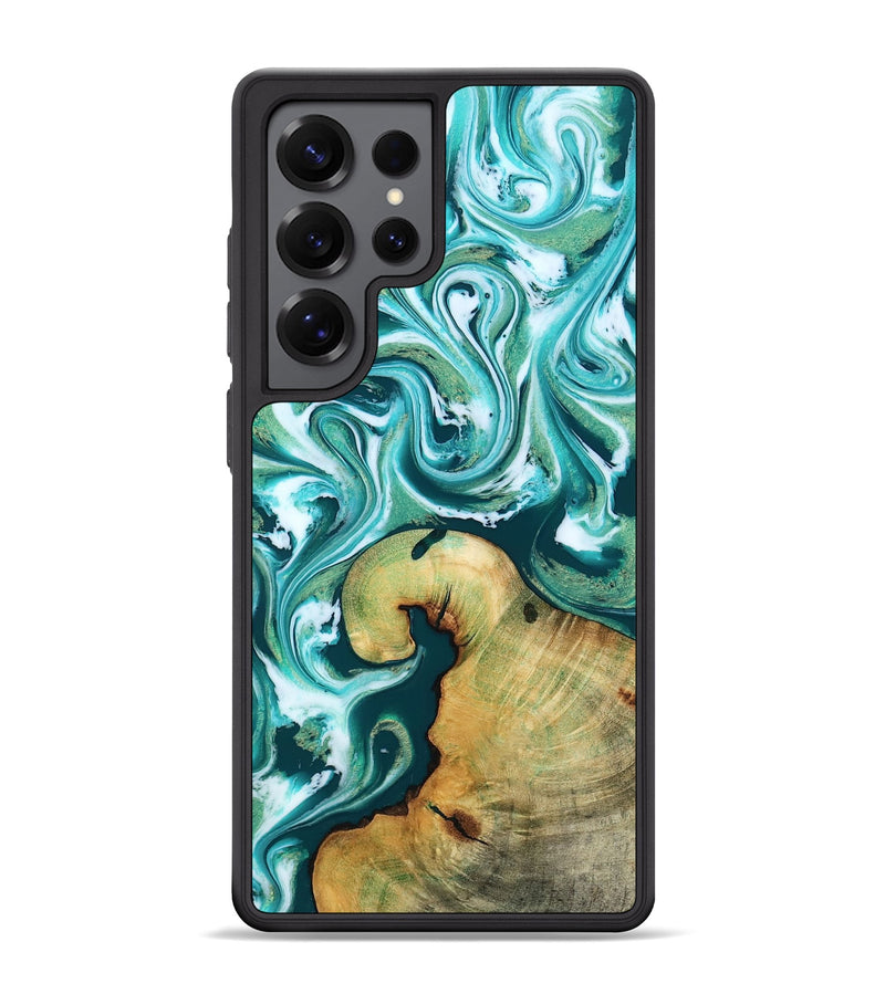 Galaxy S25 Ultra Wood Phone Case - Ettie (Green, 817313)