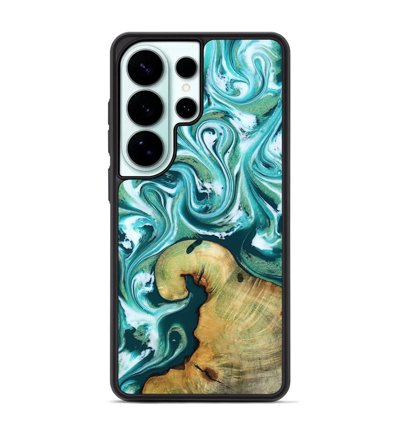 Galaxy S26 Ultra Wood Phone Case - Ettie (Green, 817313)