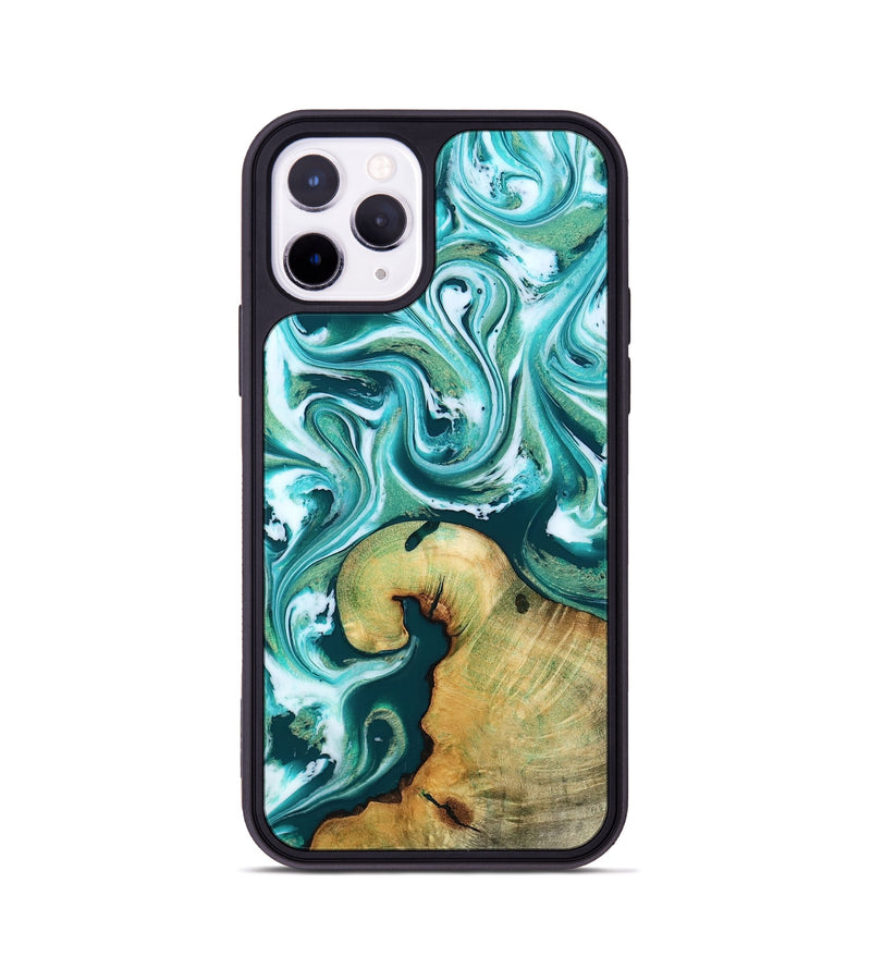 iPhone 11 Pro Wood Phone Case - Ettie (Green, 817313)