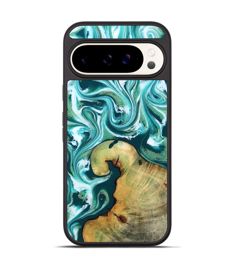 Pixel 9 Wood Phone Case - Ettie (Green, 817313)