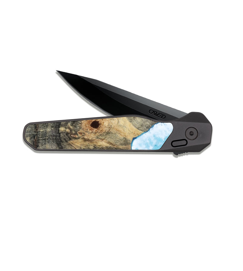 EDC Dark Slate Wood Pocket Knife - Zula (Coastal, 817320)