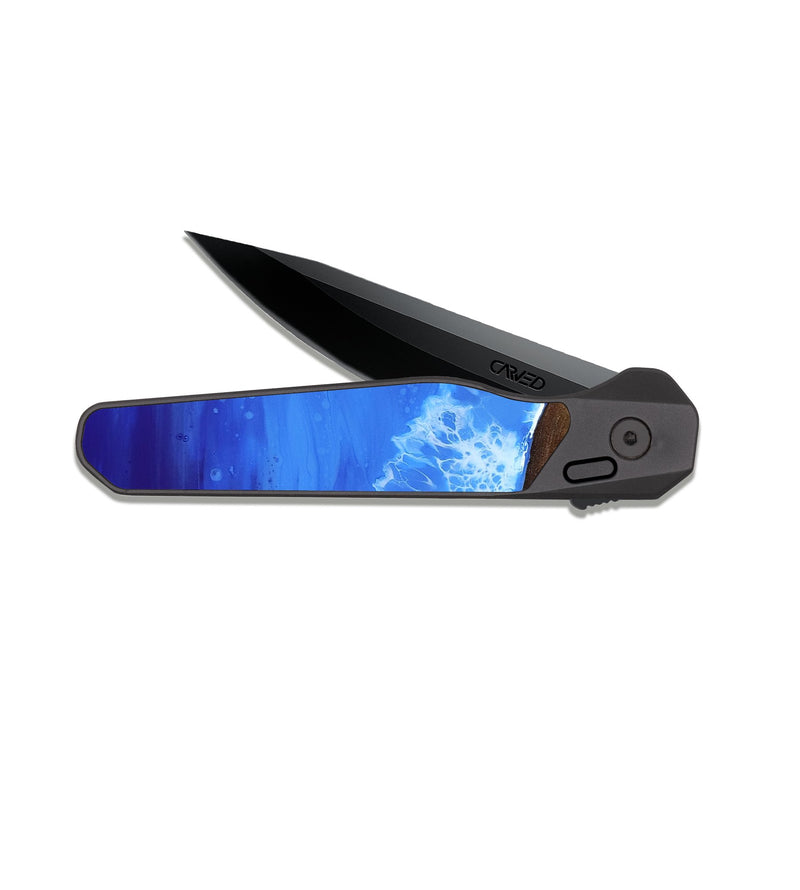 EDC Dark Slate Wood Pocket Knife - Omari (Coastal, 817324)