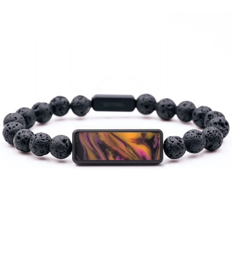 Lava Bead ResinArt Bracelet - Hayes (Red, 817340)