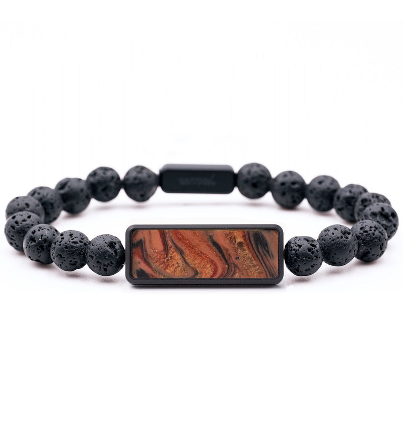 Lava Bead ResinArt Bracelet - Jacob (Red, 817346)