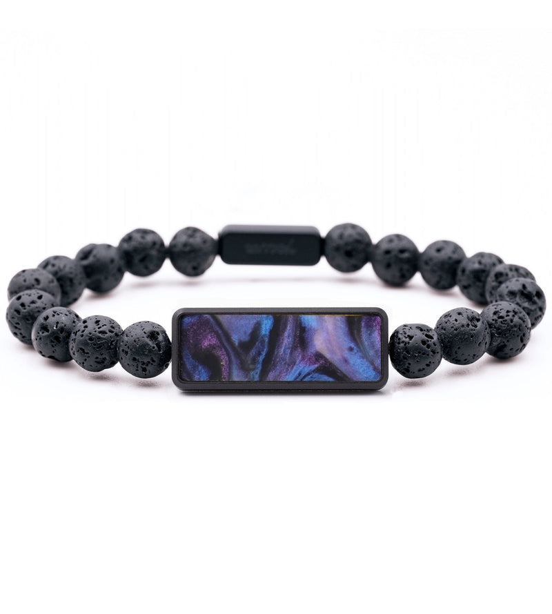Lava Bead ResinArt Bracelet - Stella (Purple, 817376)