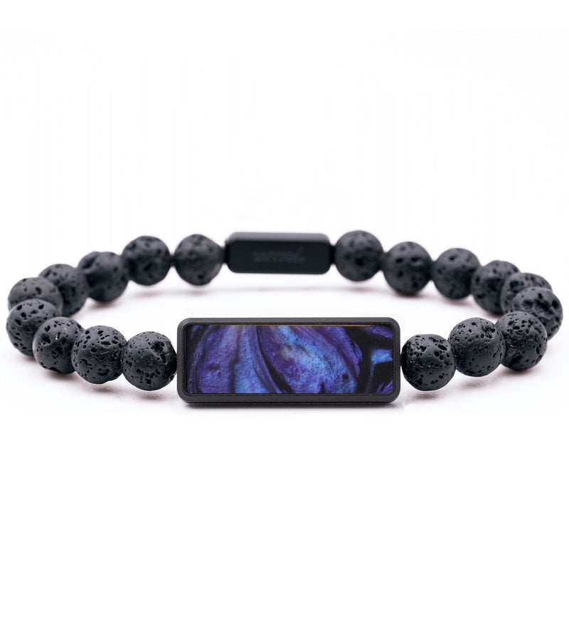 Lava Bead ResinArt Bracelet - Tammie (Purple, 817381)