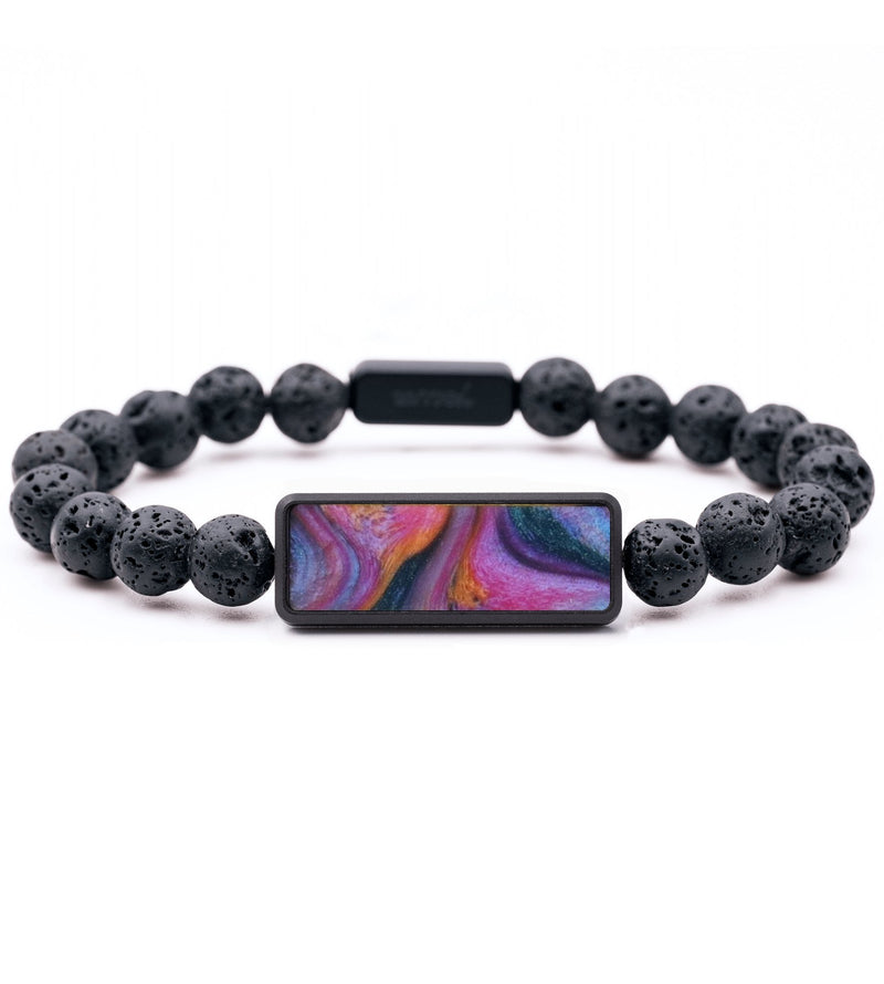 Lava Bead ResinArt Bracelet - Mack (Purple, 817392)