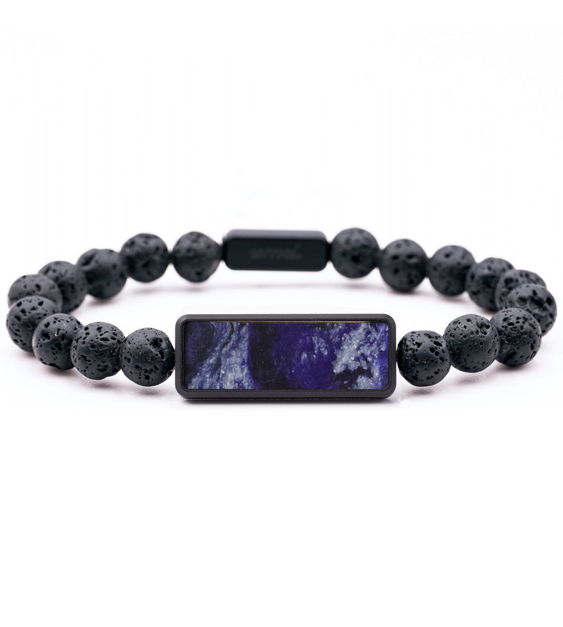 Lava Bead ResinArt Bracelet - Joselyn (Purple, 817394)