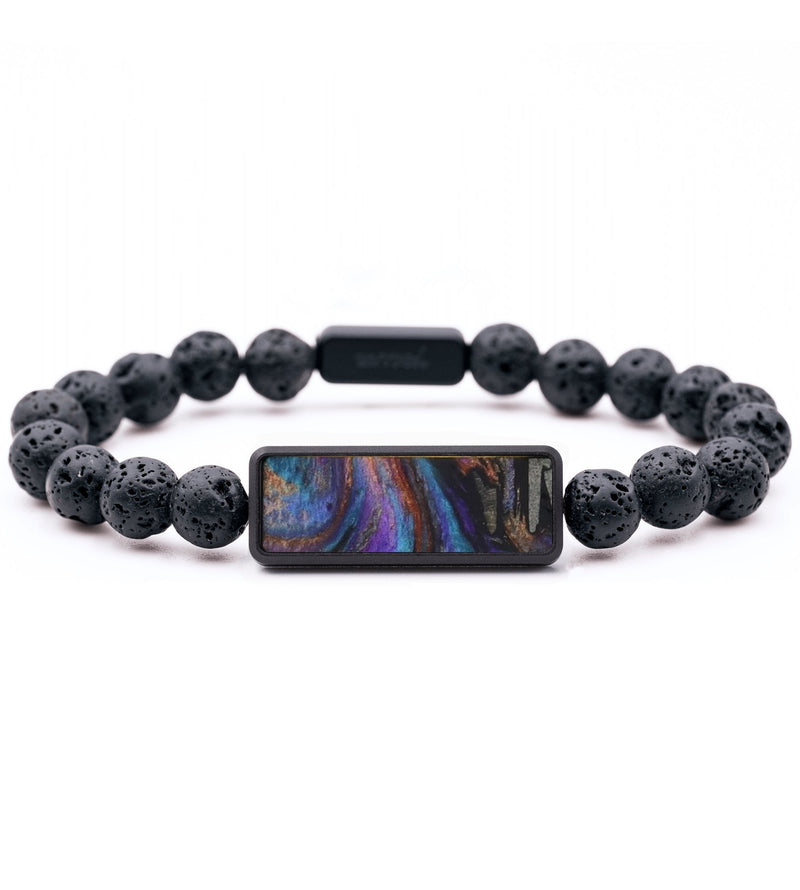 Lava Bead ResinArt Bracelet - Lane (Purple, 817395)