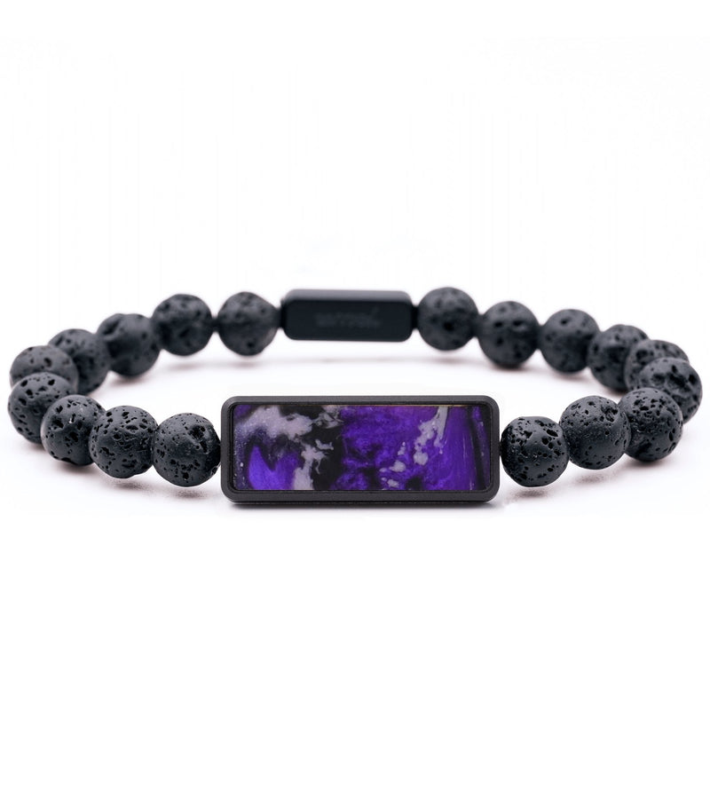 Lava Bead ResinArt Bracelet - Alaya (Purple, 817396)