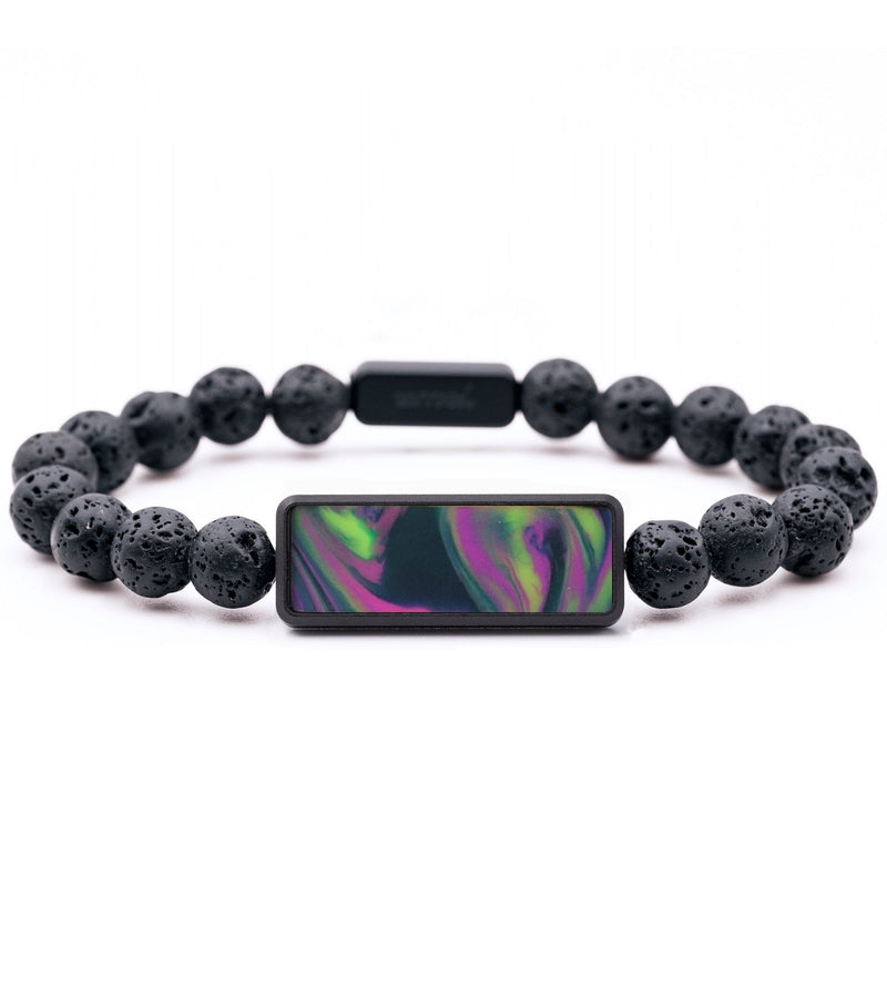 Lava Bead ResinArt Bracelet - Howard (Purple, 817397)