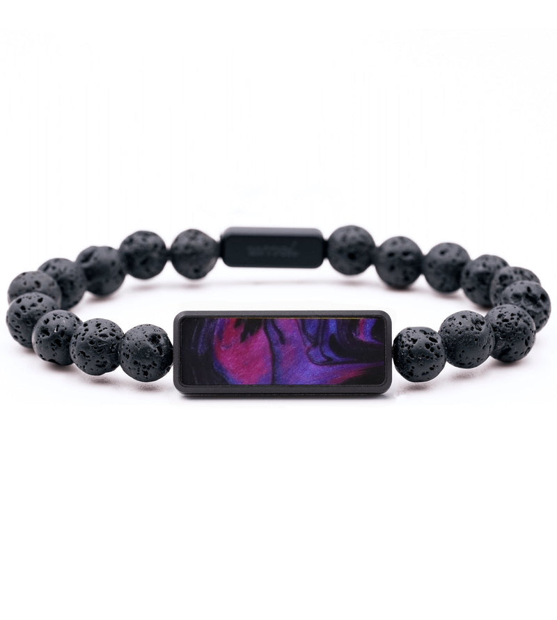 Lava Bead ResinArt Bracelet - Jarod (Purple, 817399)