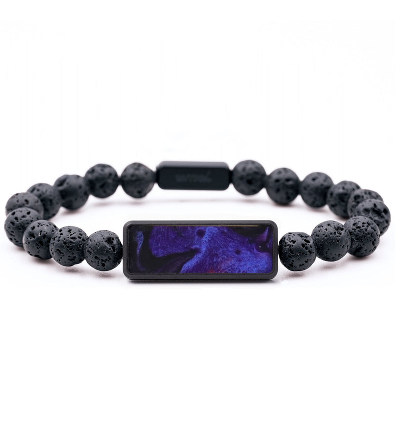 Lava Bead ResinArt Bracelet - Trenton (Purple, 817403)