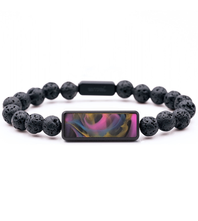 Lava Bead ResinArt Bracelet - Doug (Purple, 817406)