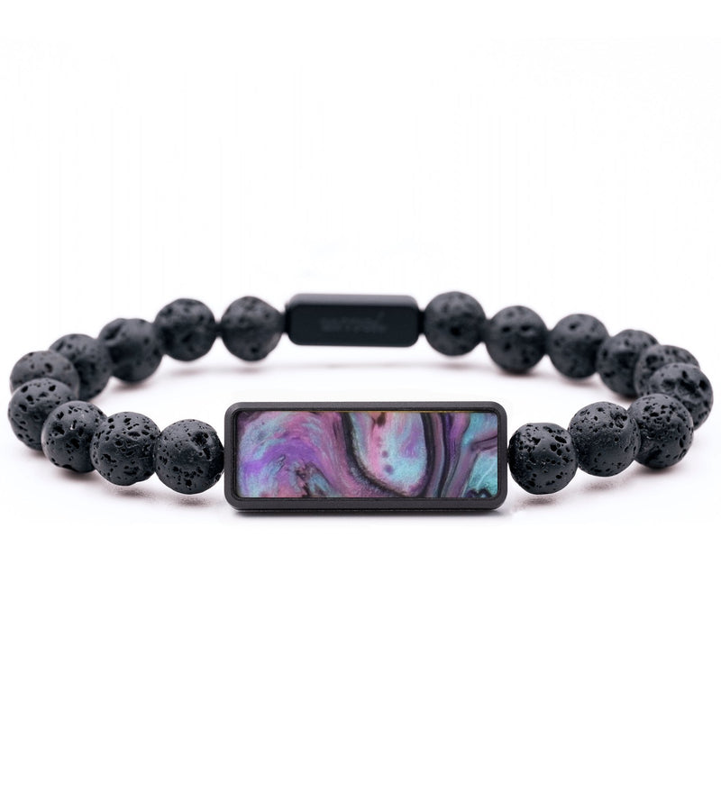 Lava Bead ResinArt Bracelet - Raiden (Purple, 817410)