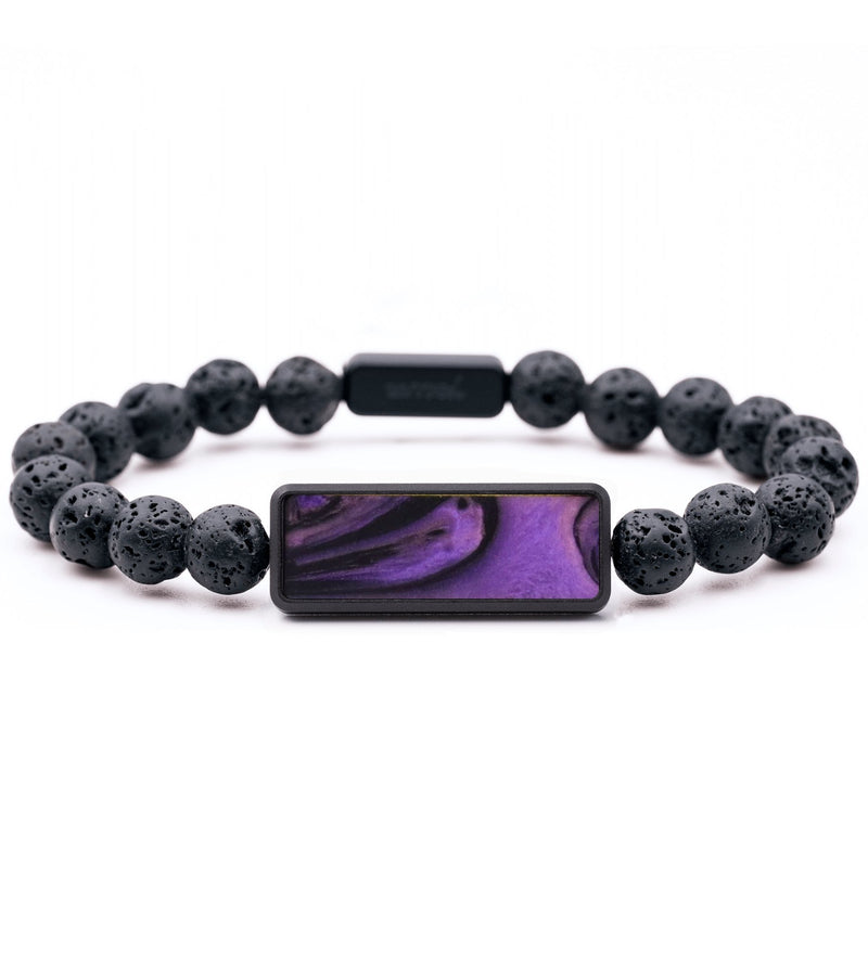 Lava Bead ResinArt Bracelet - Kairo (Purple, 817412)
