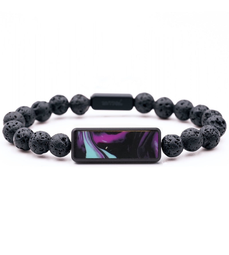 Lava Bead ResinArt Bracelet - Hugo (Purple, 817416)