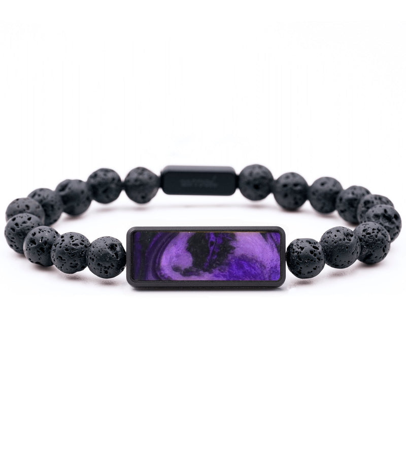 Lava Bead ResinArt Bracelet - Deja (Purple, 817417)