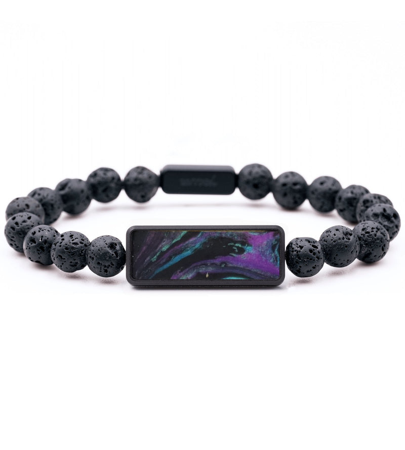 Lava Bead ResinArt Bracelet - Jorge (Purple, 817420)