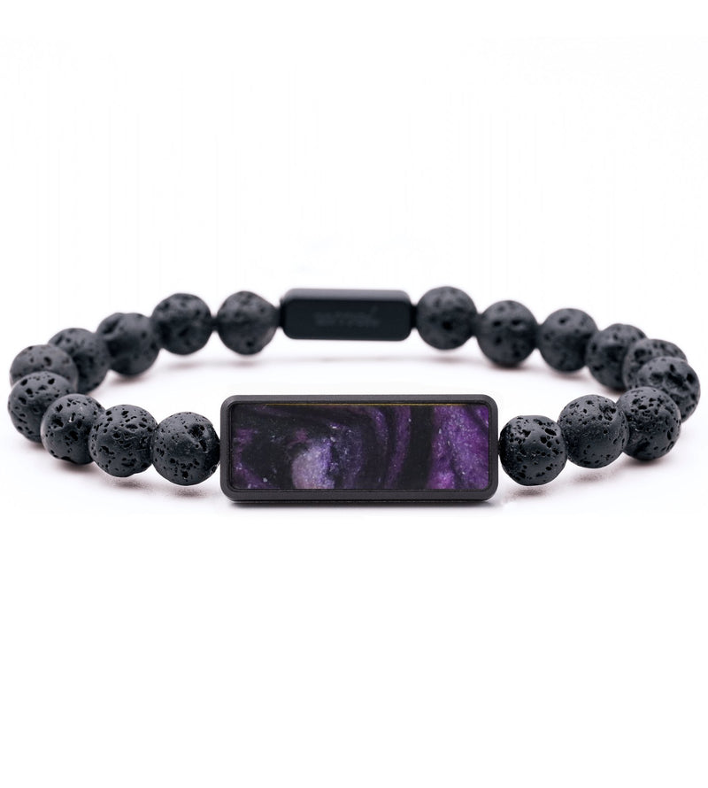 Lava Bead ResinArt Bracelet - Kris (Purple, 817421)