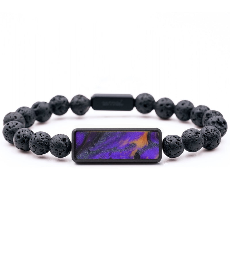 Lava Bead ResinArt Bracelet - Kobe (Purple, 817424)