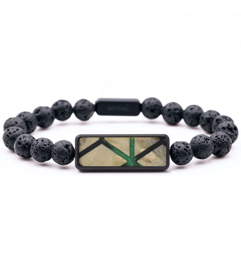 Lava Bead Wood Bracelet - Matthew (Pattern, 817433)