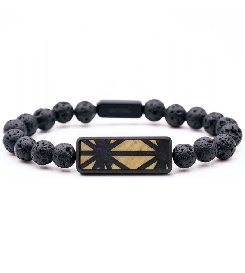 Lava Bead Wood Bracelet - Kailey (Pattern, 817436)