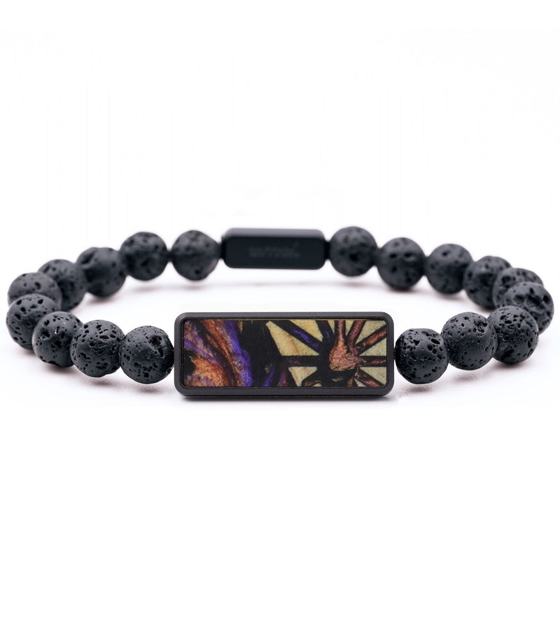 Lava Bead Wood Bracelet - Emilee (Pattern, 817447)