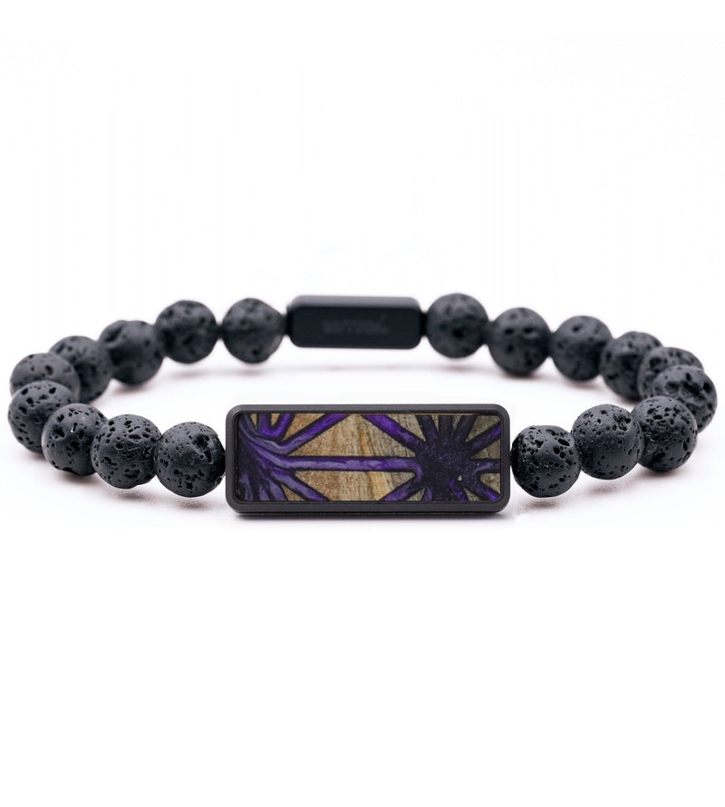 Lava Bead Wood Bracelet - Finnegan (Pattern, 817458)